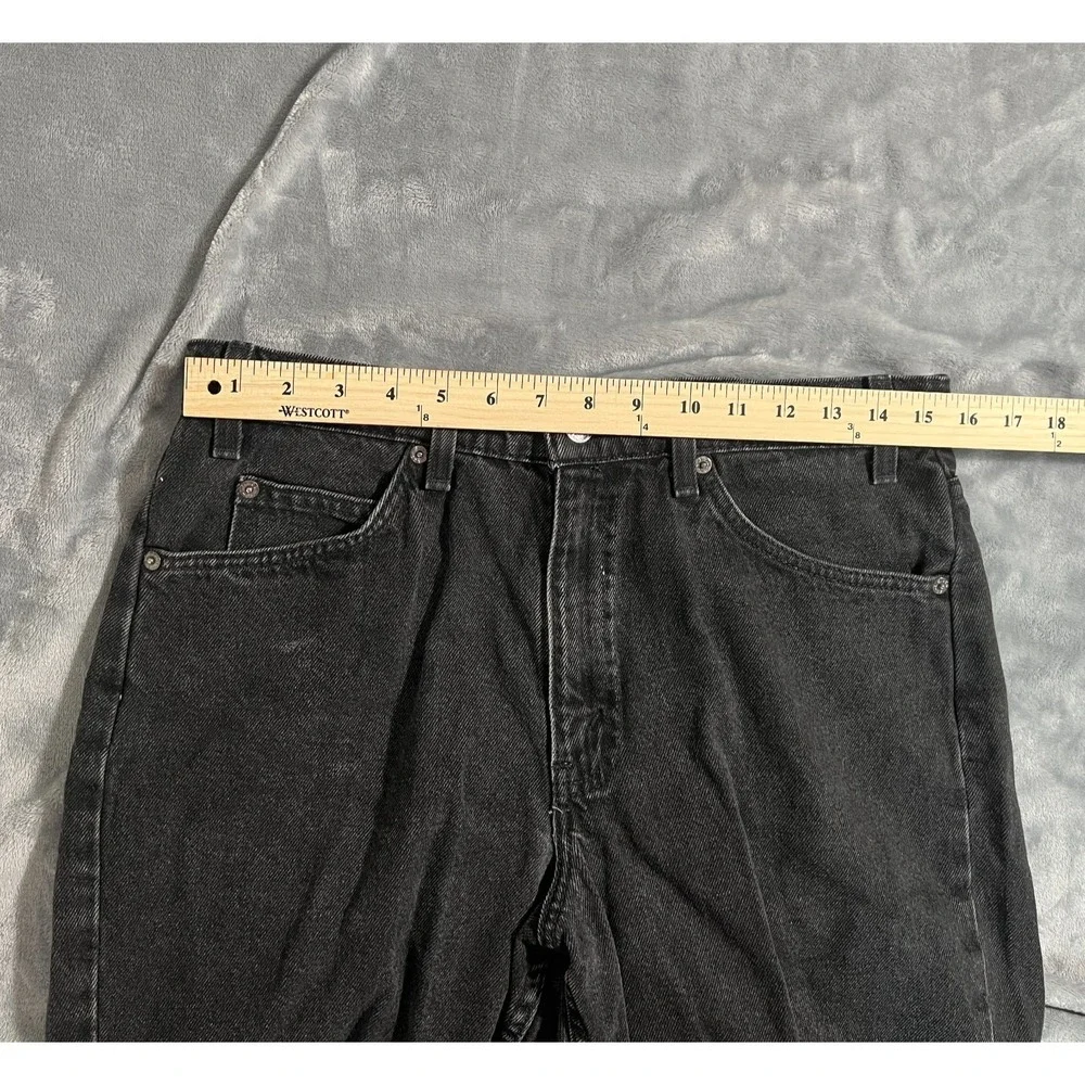 Vintage Levis 550 Jean Shorts Mens 33 (31) Black Red Batwing Orange Tab 90s